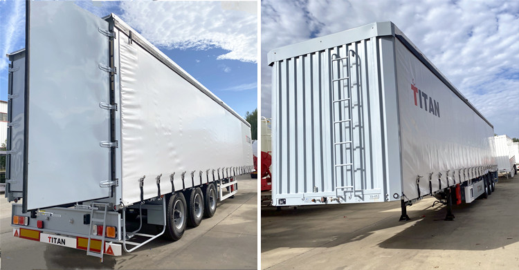 40FT Tautliner Truck Trailer for Sale in Russia