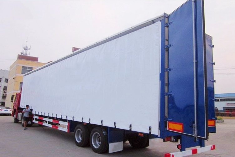 Double Drop Deck Curtain Side Trailer for Sale