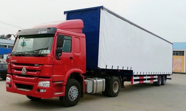 Double Drop Deck Curtain Side Trailer for Sale